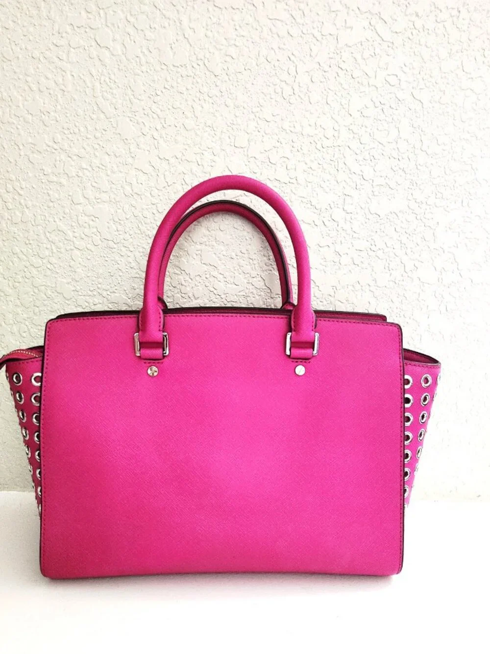 Michael Kors Pink Leather Tote Bag Purse